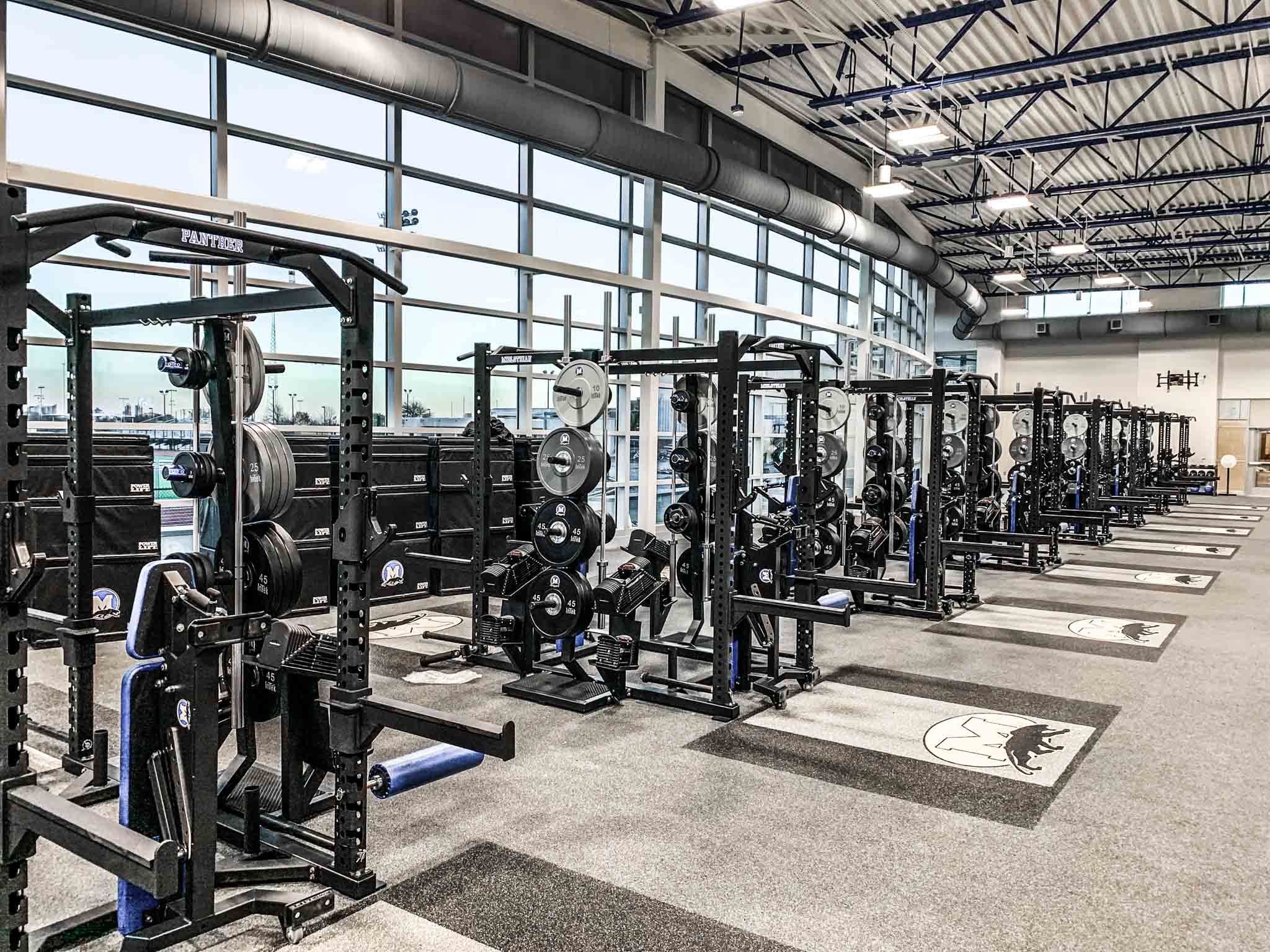 Midlothian High School Weight Room Installation Power Lift